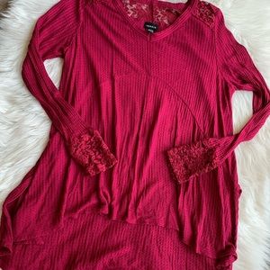 torrid Tops - Torrid waffle knit high low top torrid Tops - Torrid waffle knit high low top